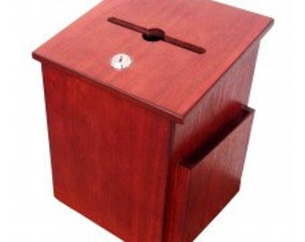 Fixture Displays® Donation Box Suggestion Box Charity Box Ballot Box Collection Box 6-3/4''W x 9-7/8''H x 6-1/2'' D 1040S-IMS
