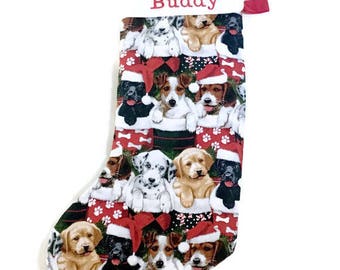 Personalized Dog Christmas Stocking - Personalized Dog Stocking - Personalized Pet Stocking - Christmas Dog Stockings - Dog Stocking