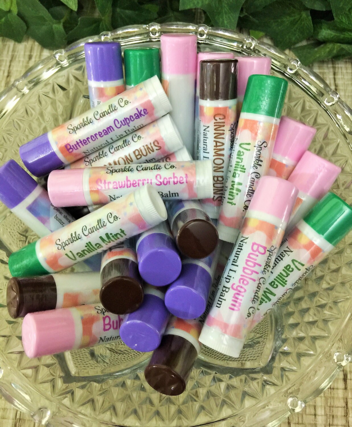 Choose 3 All Natural Lip Balms Coconut Oil by SparkleCandleCo