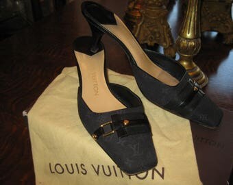 Authentic Louis Vuitton Closed Toe Mule 38