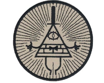 Bill Cipher From Gravity Falls Embroidered Patch Iron on Applique