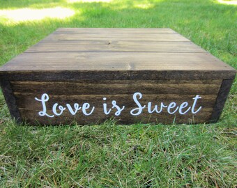 Love Is Sweet Cake Stand Custom Love Is Sweet Cake Stand Custom