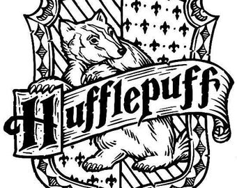 SVG, harry potter hufflepuff crest, harry potter, house crest , disney, cut file, printable file, cricut, silhouette, instant download