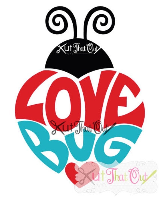Download EXCLUSIVE Love Bug Ladybug Valentine SVG and DXF File