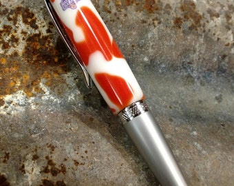 Hand Turned Clemson National Championship Ink Pen