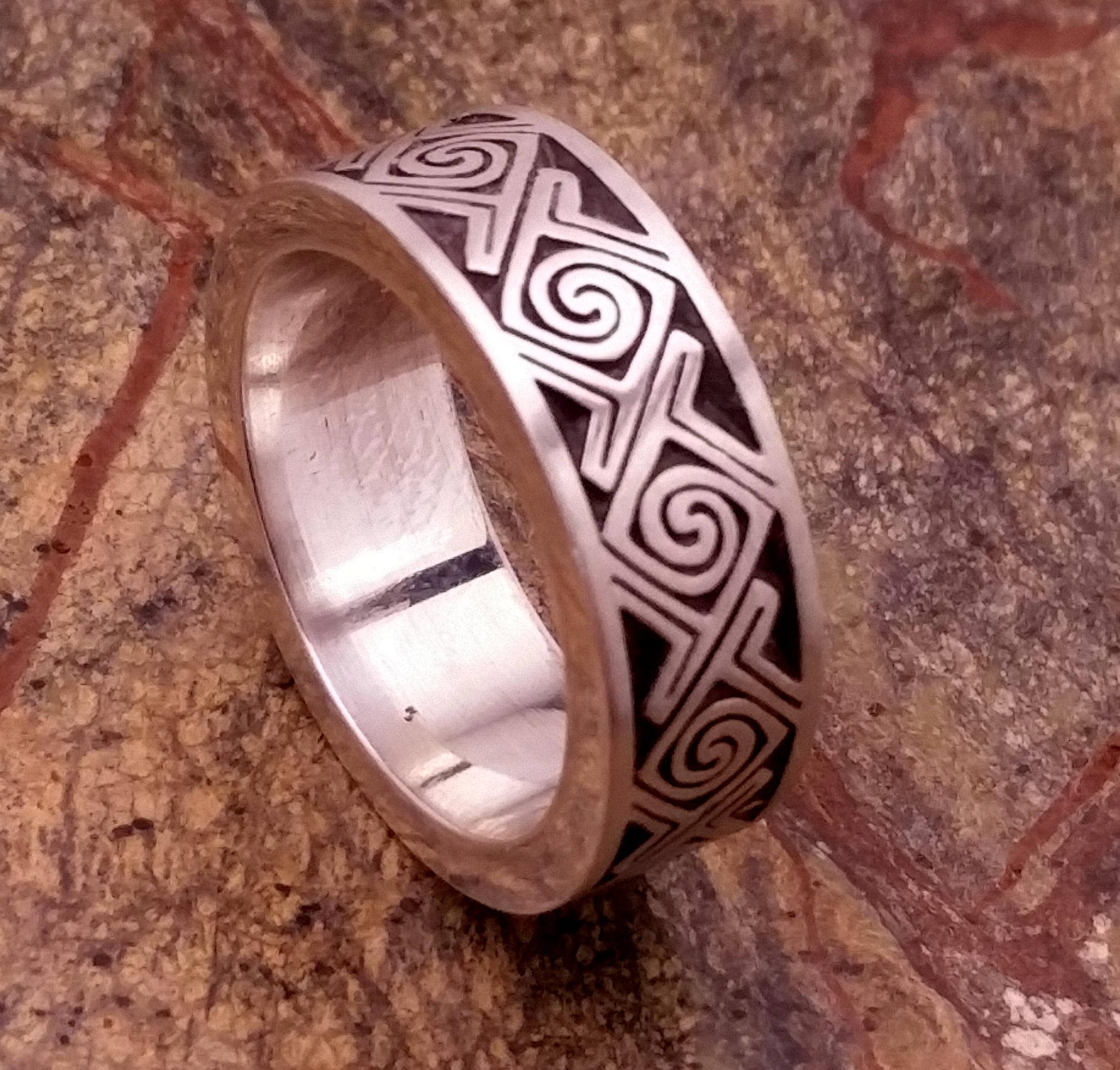 ABERLEMNO Celtic Spiral Pattern and Celtic Key Pattern Wedding