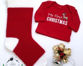 Décoration murale de Noël au crochet, bas de Noël en tricot à suspendre, article de décoration pour le temps des fêtes, ornement