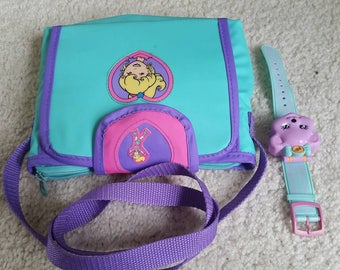 polly pocket teddy bear purse