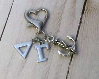 Delta Gamma Sorority Anchor Keychain