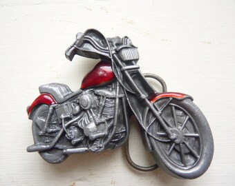 Bergamot buckle Motorbike ltd edition 1 of 39 Rare Made in USA Belt buckle 1979 Bergamot Brass Works American buckle Chopper motorbike 1