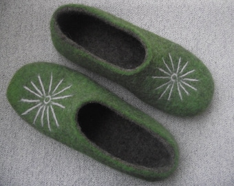 Felted slippers for women