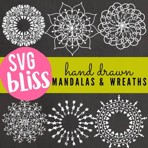 Download Mandala SVG Bundle | Hand Drawn Mandala & Wreath Cutting ...