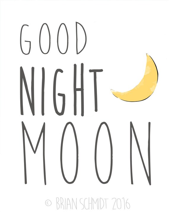 Good Night Moon Nursery Print