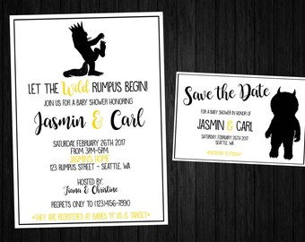Where the Wild Things Are Baby Shower Pack, baby shower wild things, Ill eat you up, where the wild things are printable, wild things baby