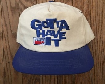 Vintage 90s Pepsi Gotta Have It Soda Pop Cola Snapback Hat Baseball Cap * Made In USA