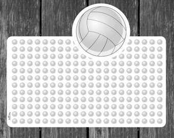 Mini Volleyball Planner Stickers - Erin Condren, Kikki K, Filofax, Plum Paper, Sports, Practice, Game, Reminder, Sport