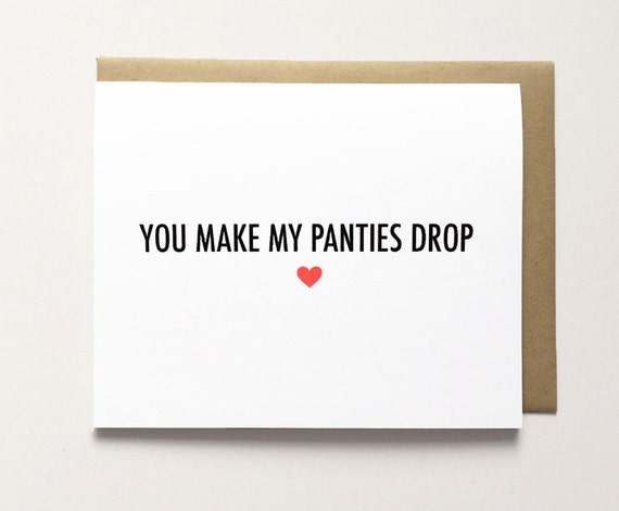 Naughty Valentine's day card Funny anniversary card by Suckycards