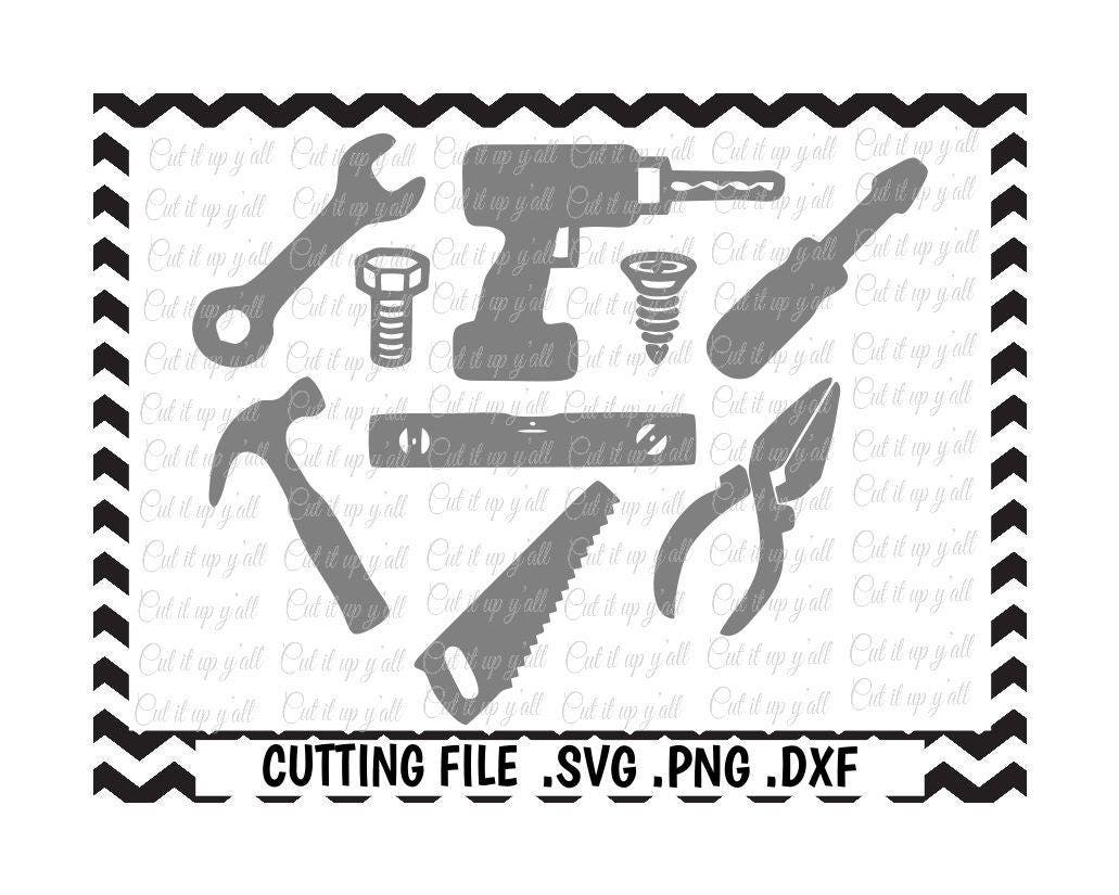 Download Tools Svg-Dxf-Fcm-Png Cutting Files For Silhouette Cameo/