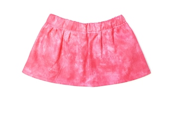 Flare Skirt, Mix and Match, Tie Dye, Pink, White, Summer, Fits dolls such as American Girl, 18 inch Doll Clothes