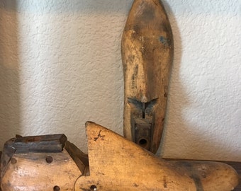 WWII Era Schnürschuhe (German military issued ankle boots) Wood Shoe Mold (Last)