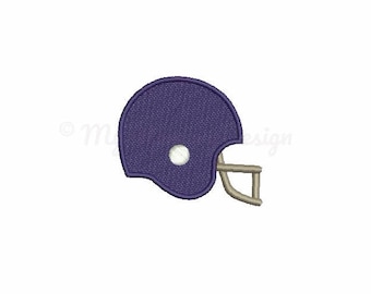 Football helmet embroidery design - Mini embroidery - Machine embroidery - Digital File - Instant download - pes hus jef vip vp3 xxx dst exp