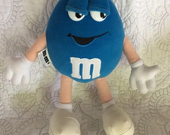 blue m&m plush