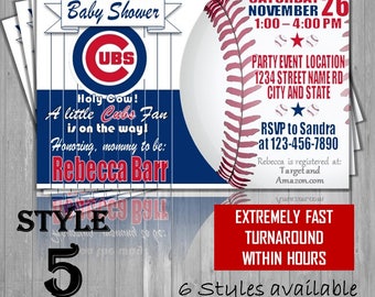 Cubs Baby Shower Invitations 2