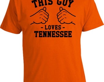 This Guy Loves Tennessee Shirt State T Shirt Home Gift Ideas For Him Sports Fan TN TShirt Football TShirt Sports T-Shirt Mens Tee TGW-240