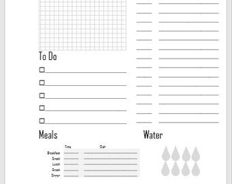 2017 Planner / Calendar Minimal Printable Monthly by EvaPrintables