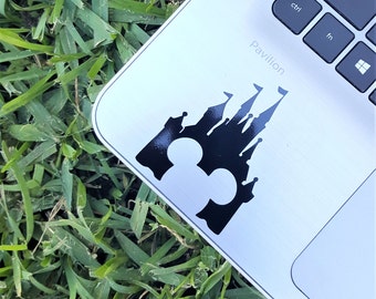 Decal {Disney castle with Mickey Mouse head}-Laptop Decal/Laptop Sticker/Phone decal/Phone sticker/Car Sticker/Car Decal