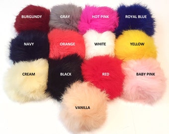Real Genuine Rabbit Fur Pom Pom keychains, Handbag charm, accessory, fur ball keychain, rabbit fur keychain, fur ball pom pom, Bag pendant