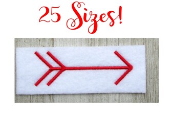 Arrow Embroidery Design, Simple Classic Design, Machine Embroidery Designs, Filled Stitch, 25 Sizes