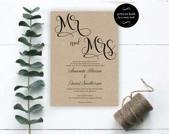 Mr and mrs printable | Etsy