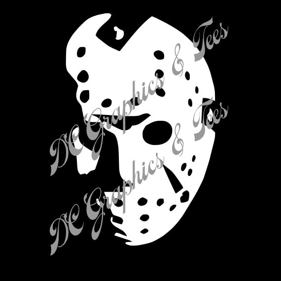 Jason Voorhees Mask SVG EPS Studio3 Cricut Silhouette Cameo
