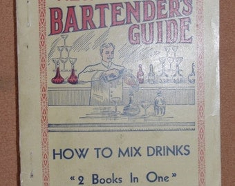 ORIGINAL BARTENDER GUIDE - extremely rare - Art Nouveau - 10s - Art Deco - Barware - Mixologist - décoratif - Cocktail - vintage