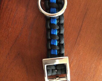 Thin blue line dog collar
