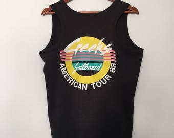 Creeks / vintage tank top / surfer clothing / sports clothing / 80s tshirt / black tank top / unisex tshirts / spring break tank