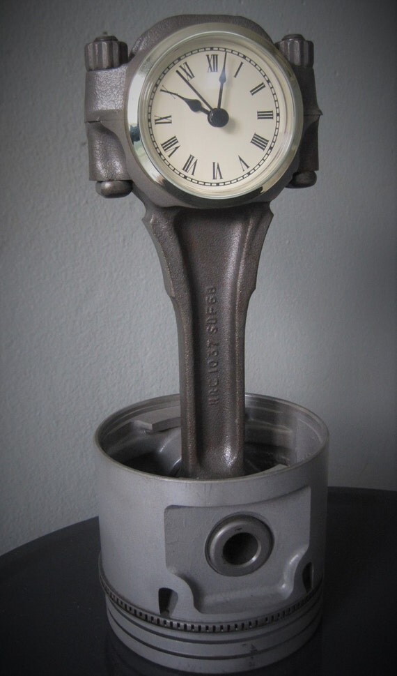 Piston Clocks // Gearhead // Bachelor Pad // Man Cave