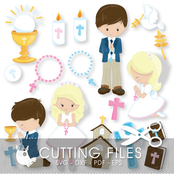Download First communion cutting files svg dxf pdf eps included