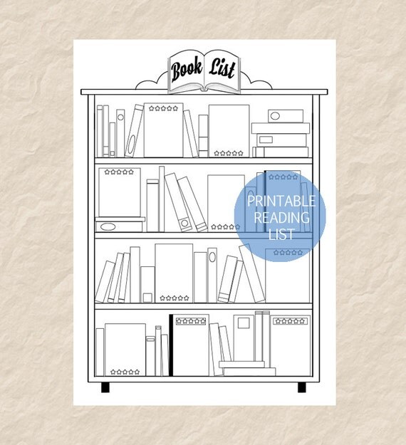 Book List Printable