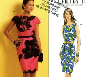 Butterick B5316 Chetta B Easy Fitted Dress Size 14 16 18 20 Uncut Sewing Pattern 2009