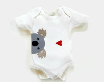 Organic Baby Koala Bodysuit : Organic Baby Shower, Organic Bodysuit