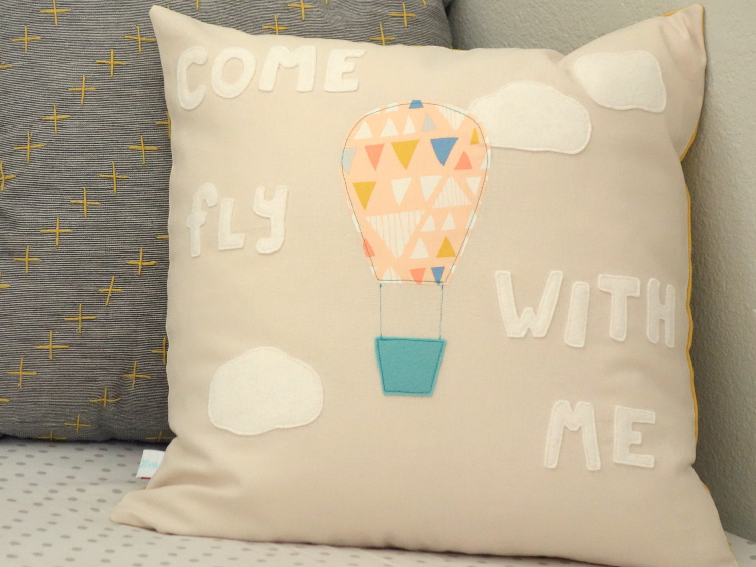 Come Fly With Me Pillow Pillow Cover Adventure Nursery