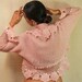 RESERVED for Susana /Pink Shrug, Bridal Bolero, Knit Shrug, Crochet Shrug, Wedding Shrug, Knit Sweater Cardigan, Crochet Bolero / SALE