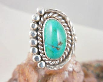 Native American Turquoise Sterling Silver Ring