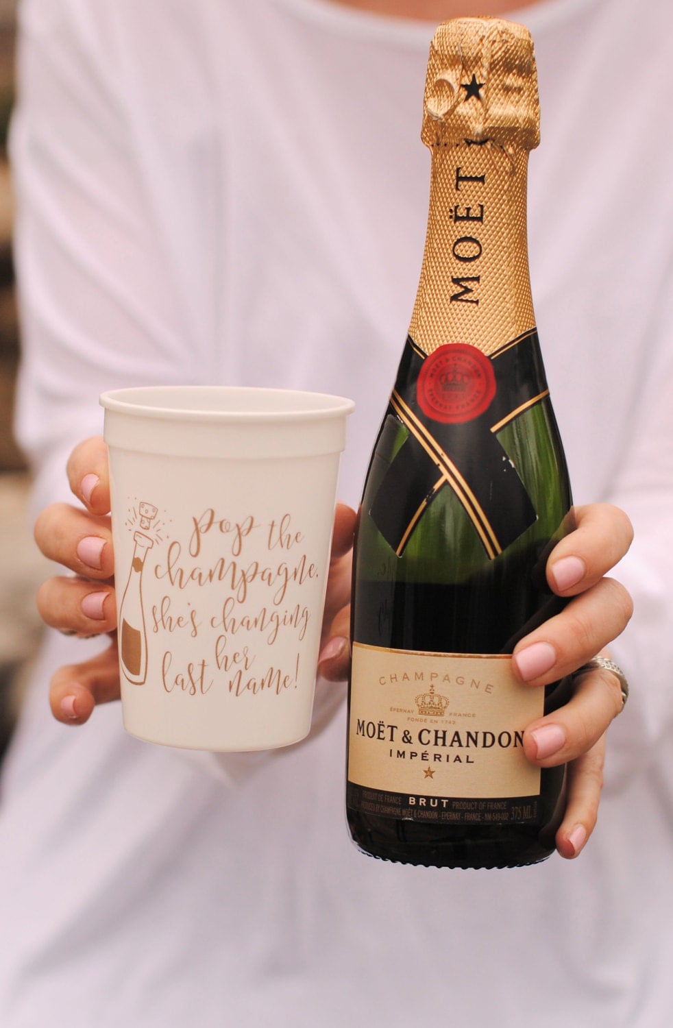 Engagement Party Favors Champagne Cups Bachelorette Bridal