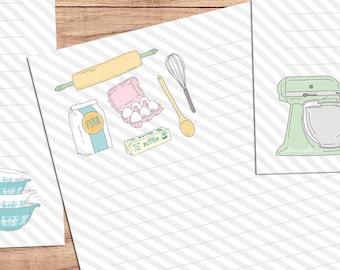 Bakeology - A5 Stationery - 12, 24 or 48 sheets