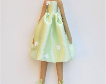 Princess doll Ballerina fabric doll, ballerina doll, cloth doll cute rag doll pastel colors blonde doll toy softie plush doll