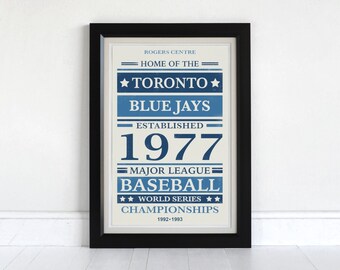 Toronto Blue Jays - Screen Printed Poster