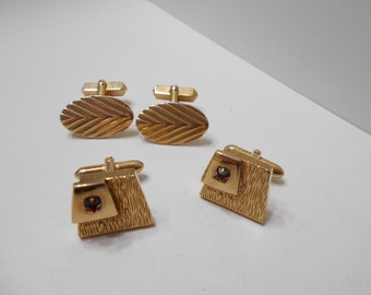 Two Vintage Swank Cuff Links Sets (8155)
